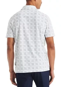 Classic Fit Printed Golf Polo Shirt