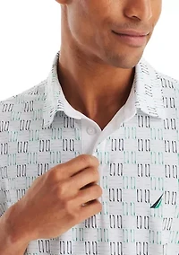 Classic Fit Printed Golf Polo Shirt
