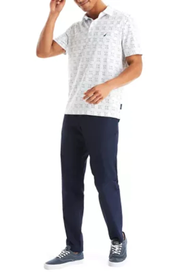 Classic Fit Printed Golf Polo Shirt