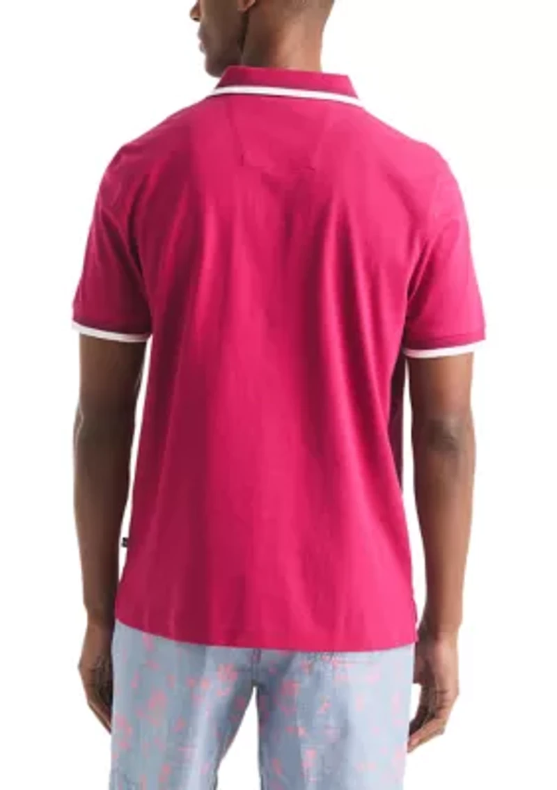 Printed Classic Fit Golf Polo Shirt