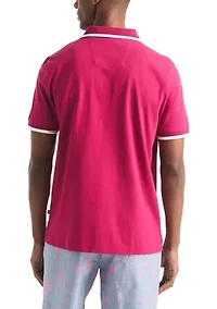 Printed Classic Fit Golf Polo Shirt