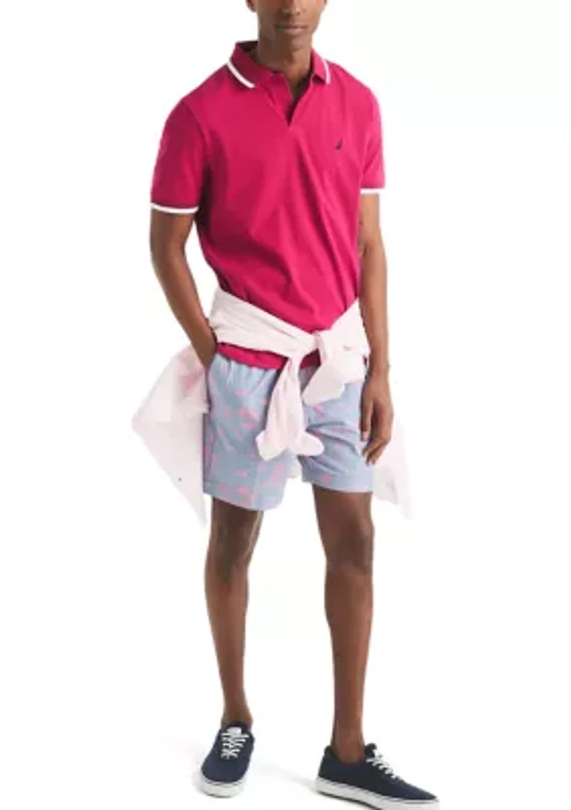 Printed Classic Fit Golf Polo Shirt