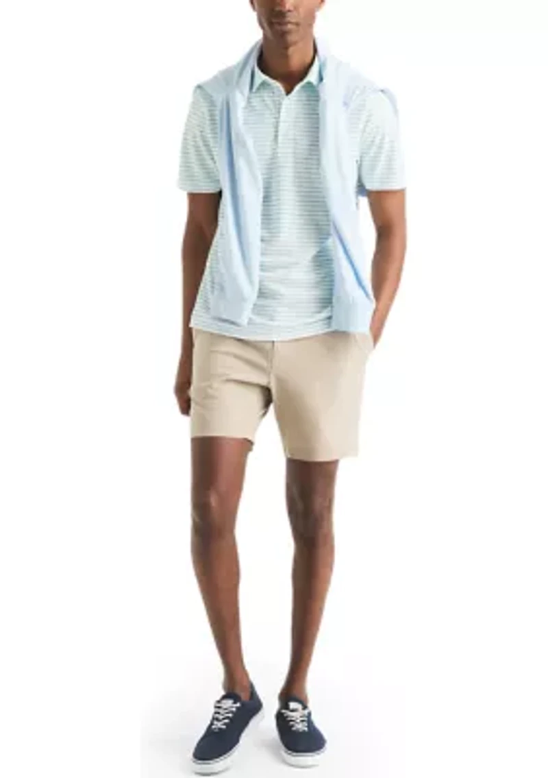 Striped Classic Fit Golf Polo Shirt