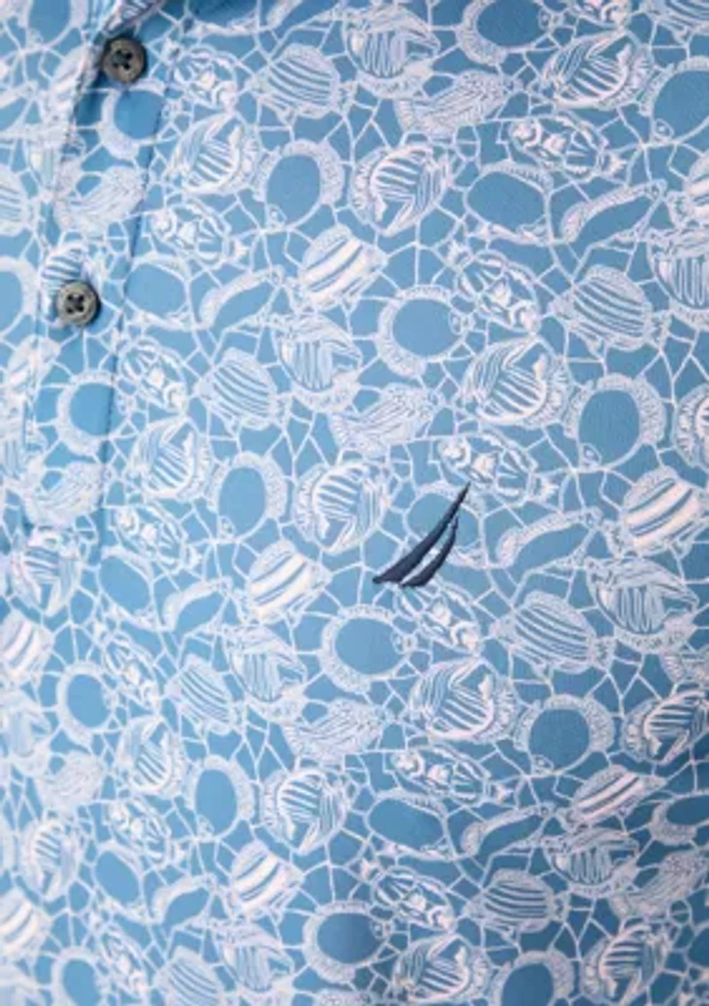 Printed Fish Polo Shirt