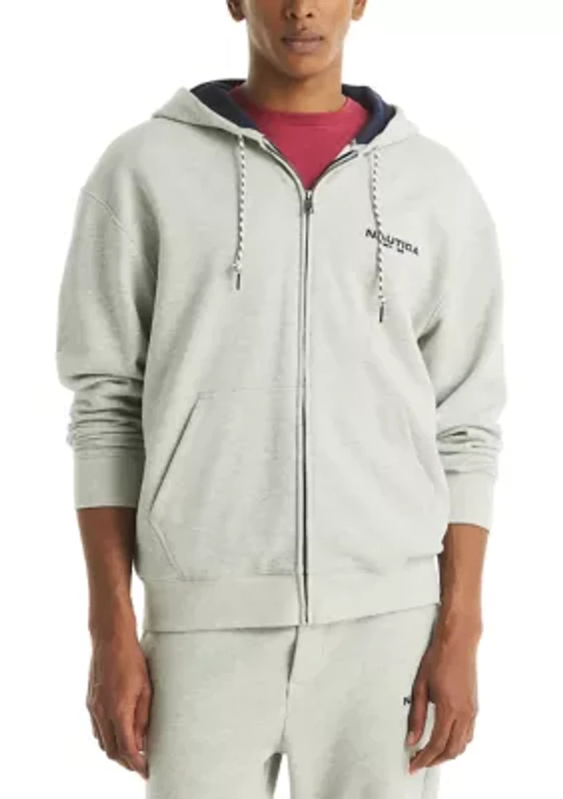 Full Zip Logo Hoodie Fleece Jacket