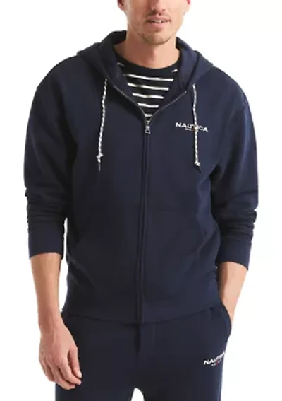 Full Zip Logo Hoodie Fleece Jacket
