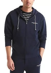 Full Zip Logo Hoodie Fleece Jacket