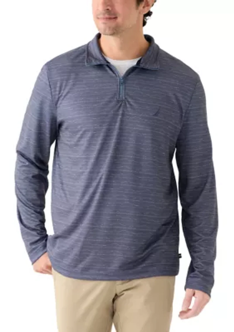 Men's Long Sleeve Wave 1/4 Zip Knit Shirt