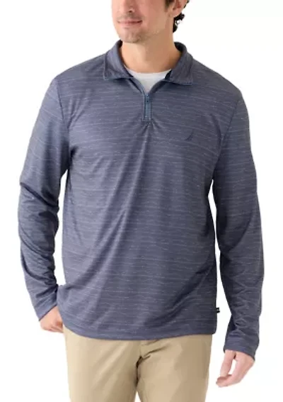 Men's Long Sleeve Wave 1/4 Zip Knit Shirt