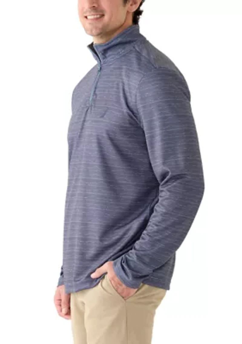 Men's Long Sleeve Wave 1/4 Zip Knit Shirt