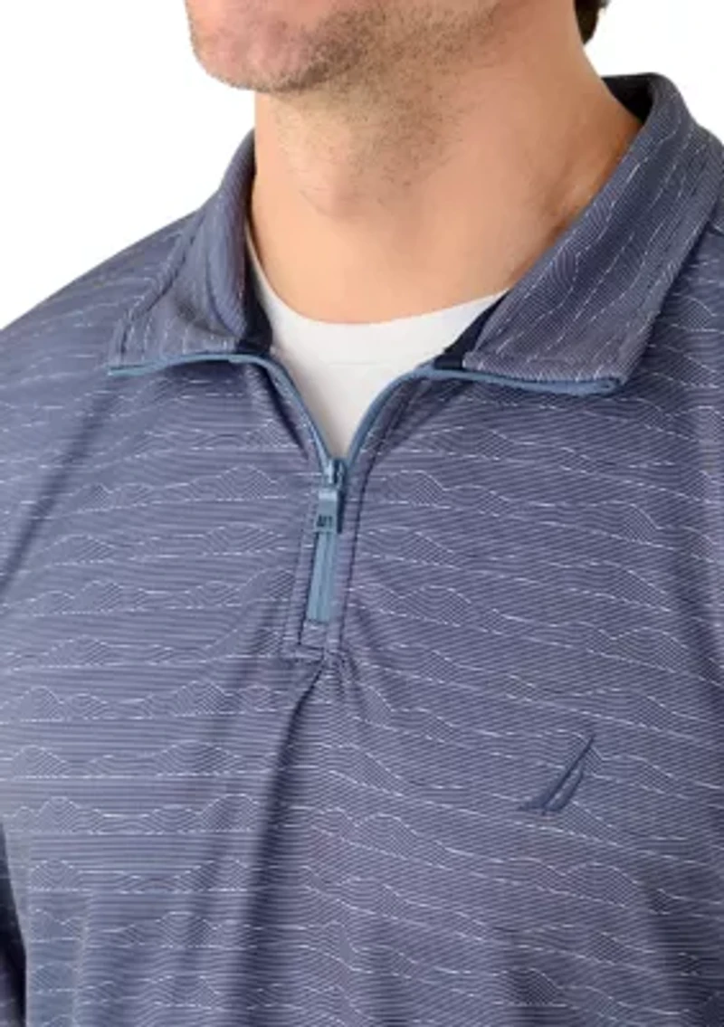 Men's Long Sleeve Wave 1/4 Zip Knit Shirt