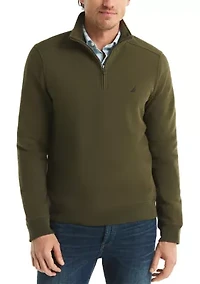 Quarter Zip Pique Fleece Jacket