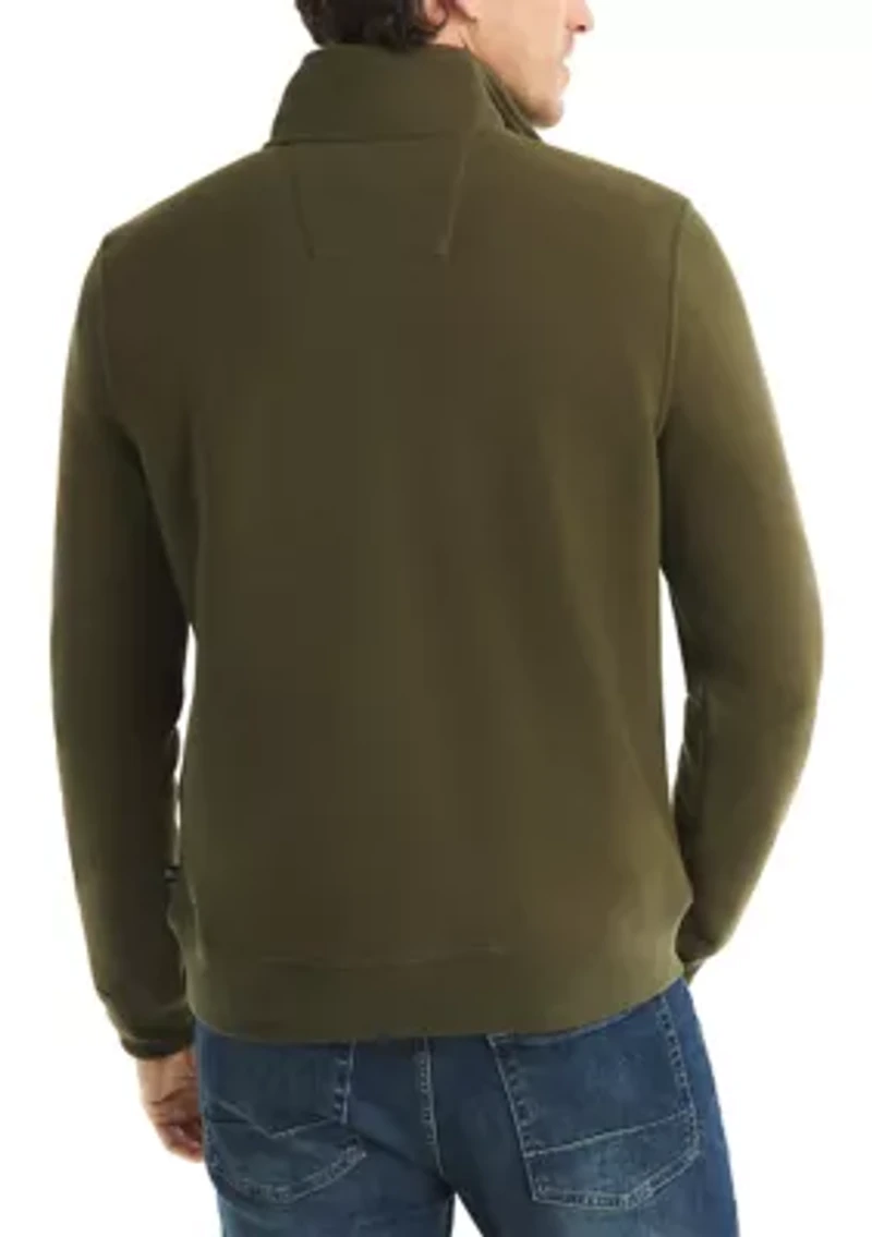 Quarter Zip Pique Fleece Jacket