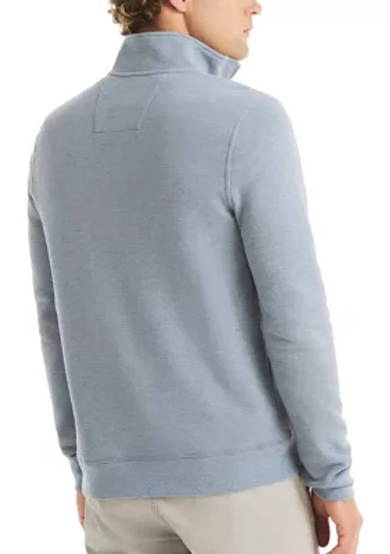 Quarter Zip Pique Fleece Jacket