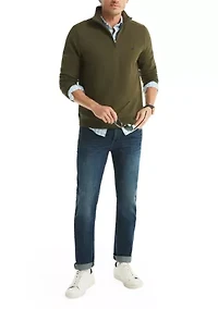 Quarter Zip Pique Fleece Jacket