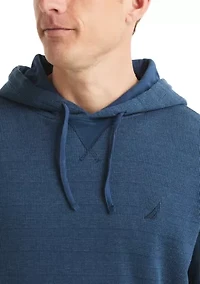 Long Sleeve Waffle Knit Hoodie