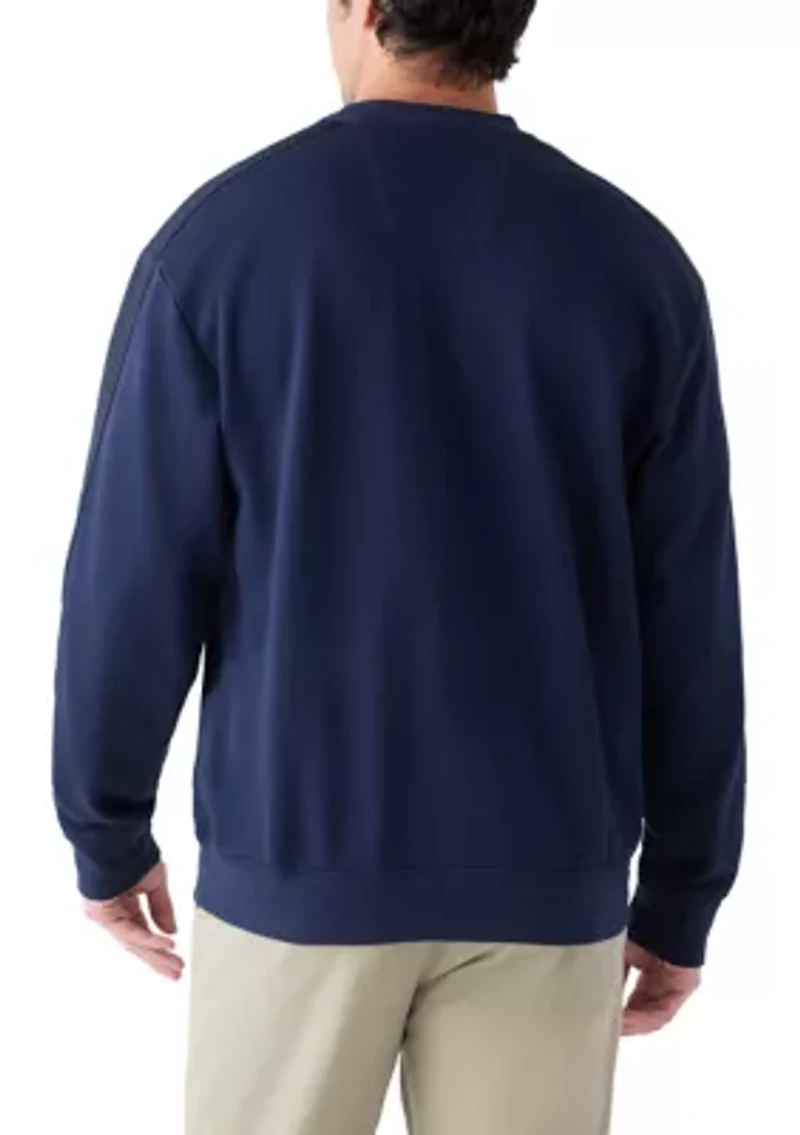 Fleece Graphic Logo Crew Neck Sweatshirt