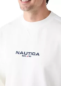 Fleece Graphic Logo Crew Neck Sweatshirt