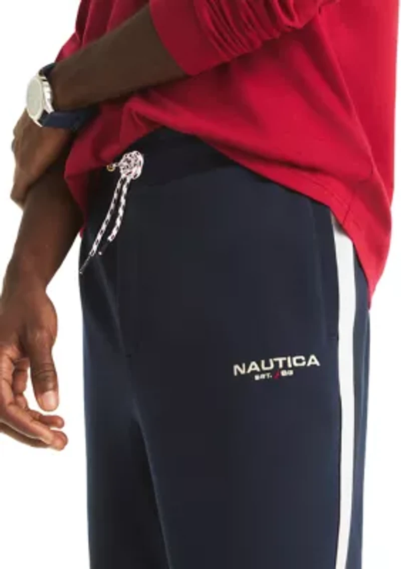 Big & Tall Fleece Side Knit Tape Joggers