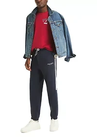 Big & Tall Fleece Side Knit Tape Joggers