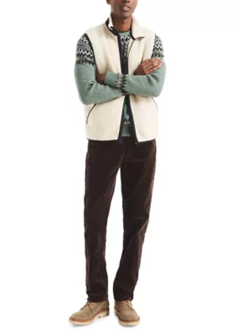 Men's Full-Zip Mix Media Sherpa Vest