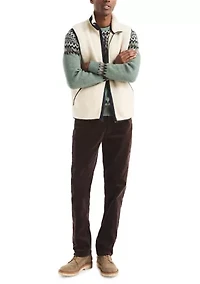 Men's Full-Zip Mix Media Sherpa Vest