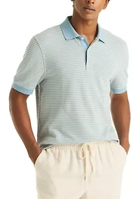 Men's Striped Deck Polo Shirt
