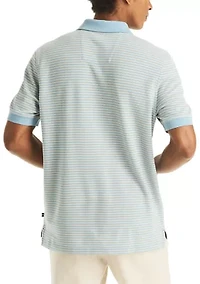 Men's Striped Deck Polo Shirt