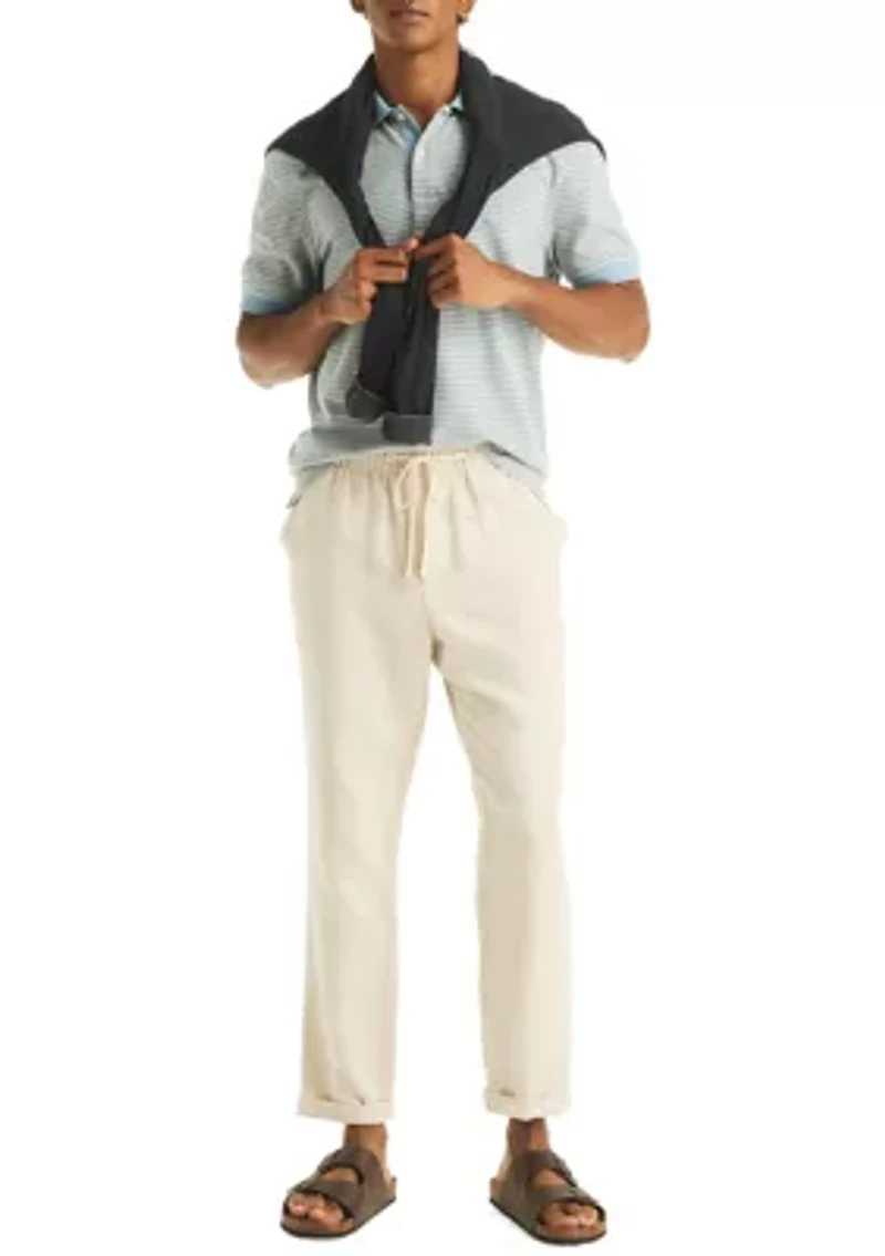 Men's Striped Deck Polo Shirt