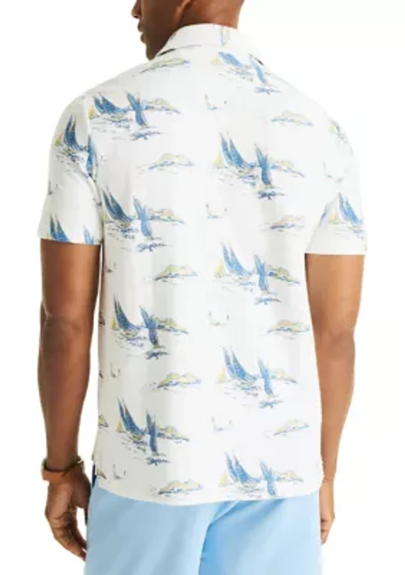 Men's Printed Scenic Club Polo Shirt