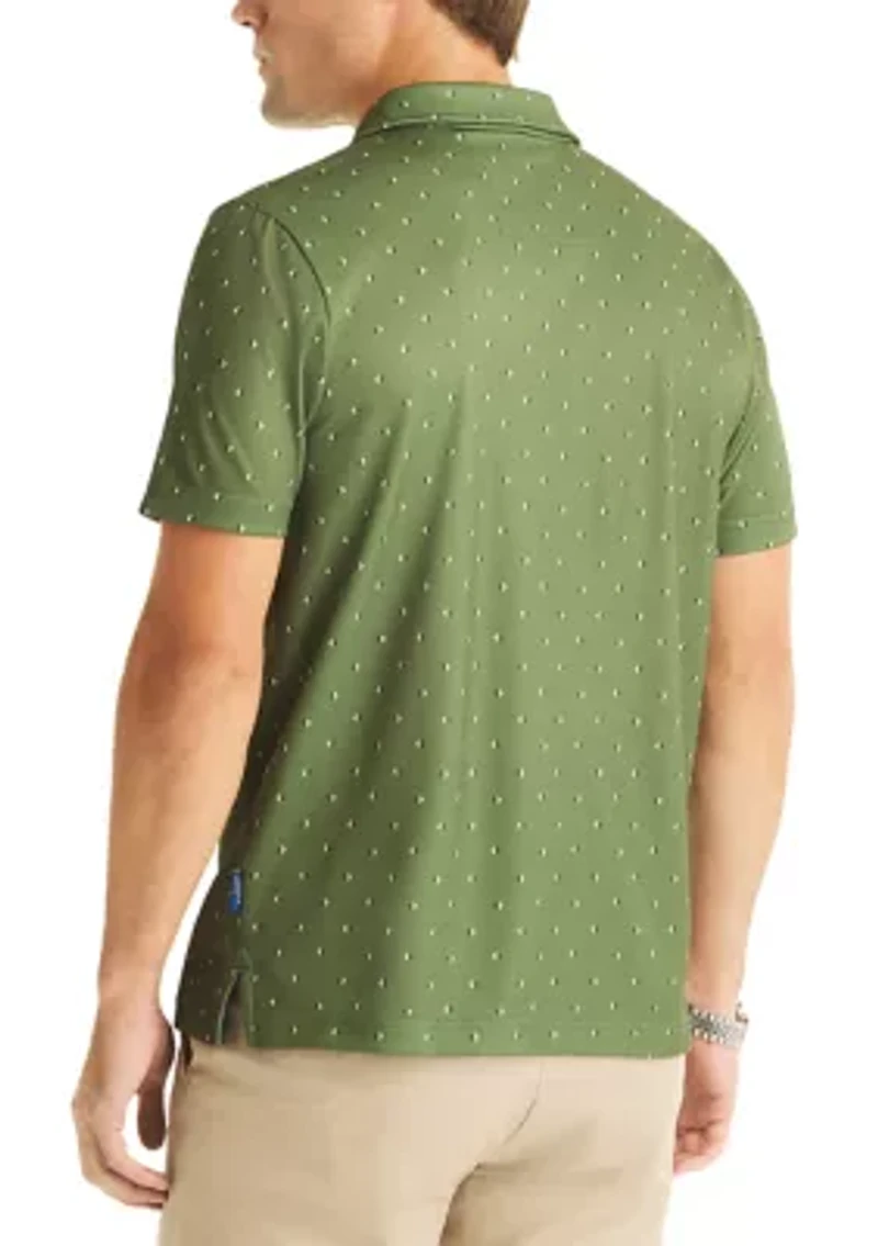 Men's Short Sleeve Printed Geo Print Golf Polo Shirt