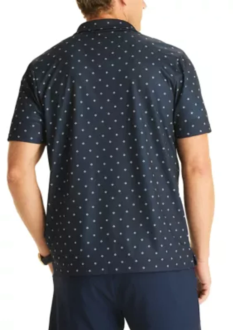 Men's Short Sleeve Printed Geo Print Golf Polo Shirt