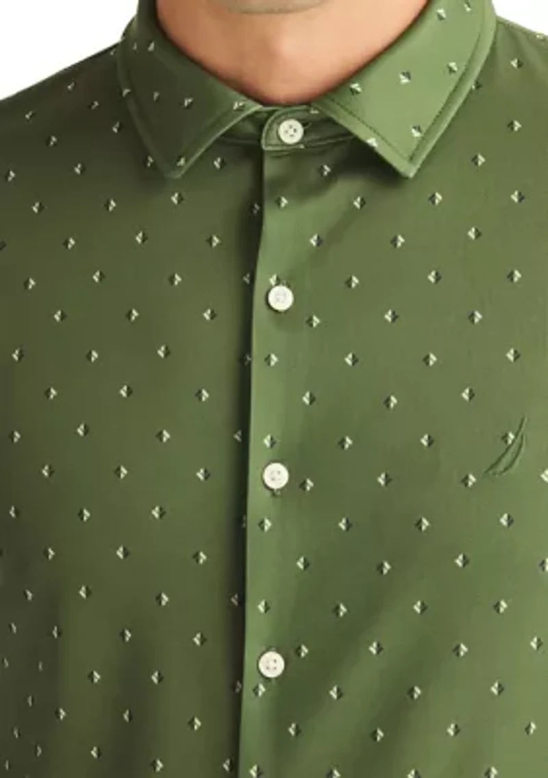 Men's Short Sleeve Printed Geo Print Golf Polo Shirt