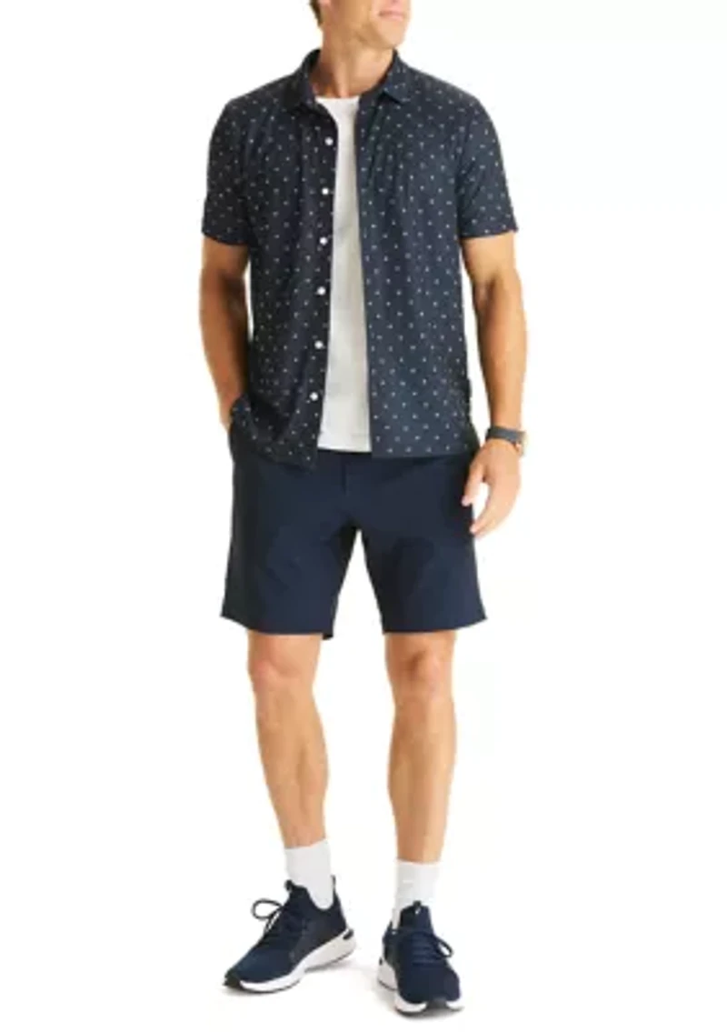 Men's Short Sleeve Printed Geo Print Golf Polo Shirt