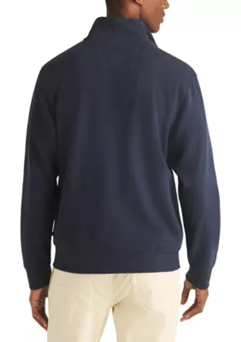 Men's Twill Full Zip Mock Neck Jacket