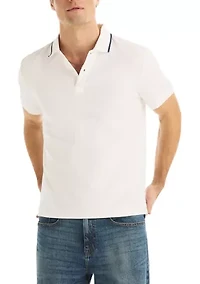Men's Herringbone Polo Shirt