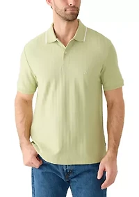 Men's Herringbone Polo Shirt