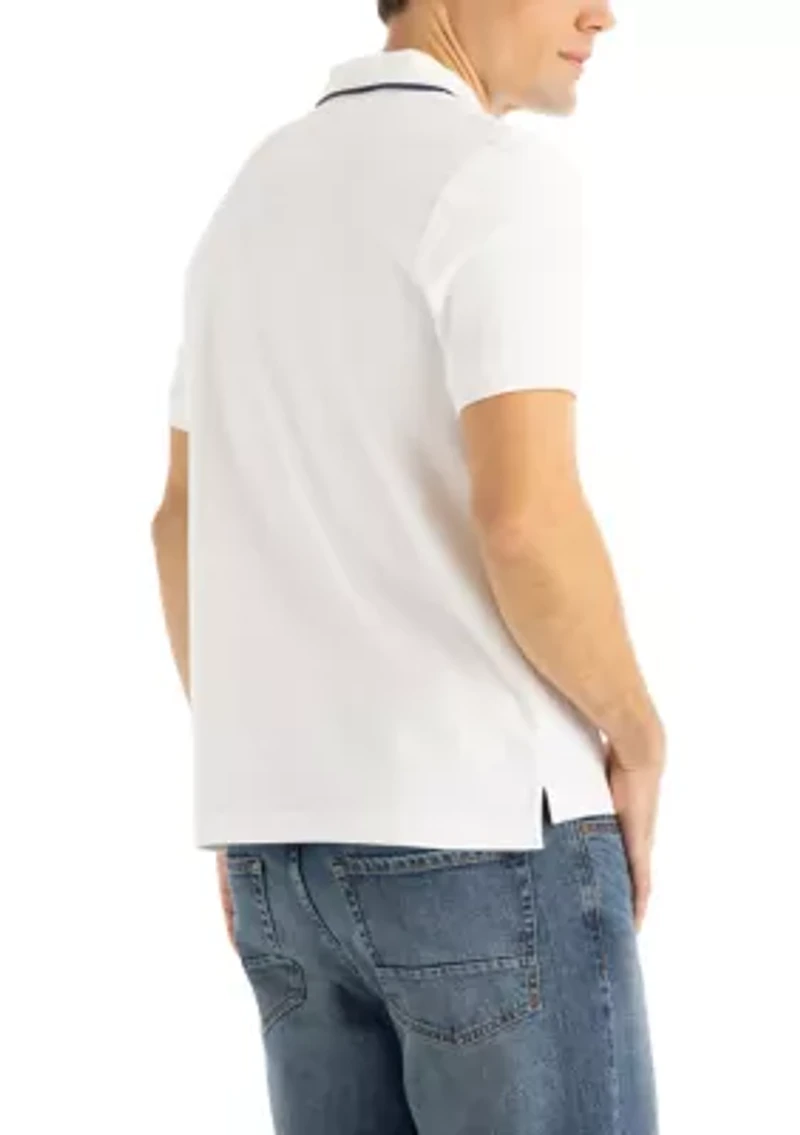 Men's Herringbone Polo Shirt