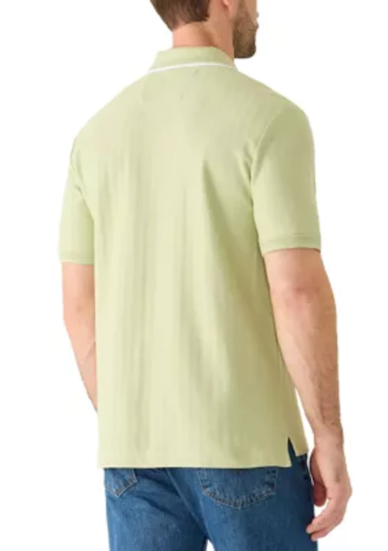 Men's Herringbone Polo Shirt