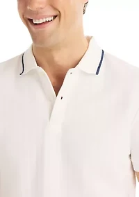 Men's Herringbone Polo Shirt