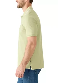 Men's Herringbone Polo Shirt