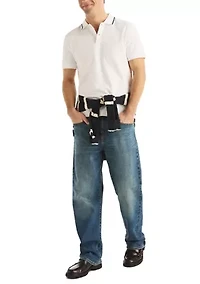 Men's Herringbone Polo Shirt