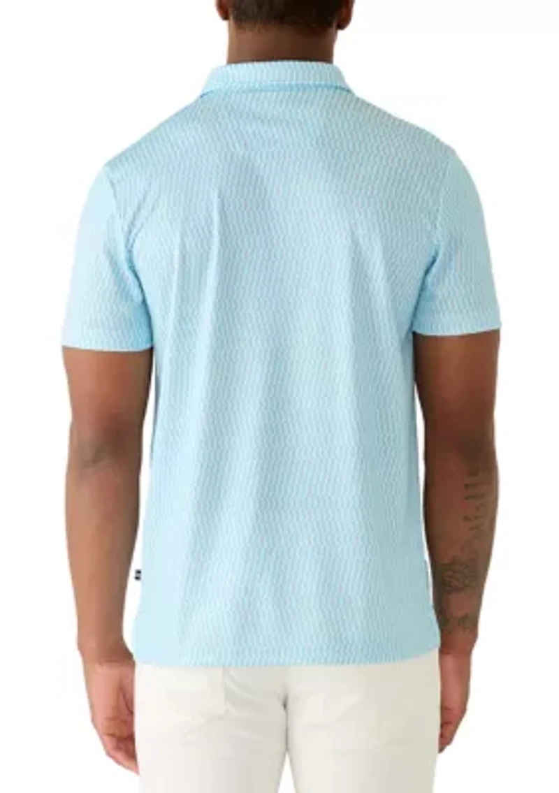 Men's Performance Geo Print Polo Shirt