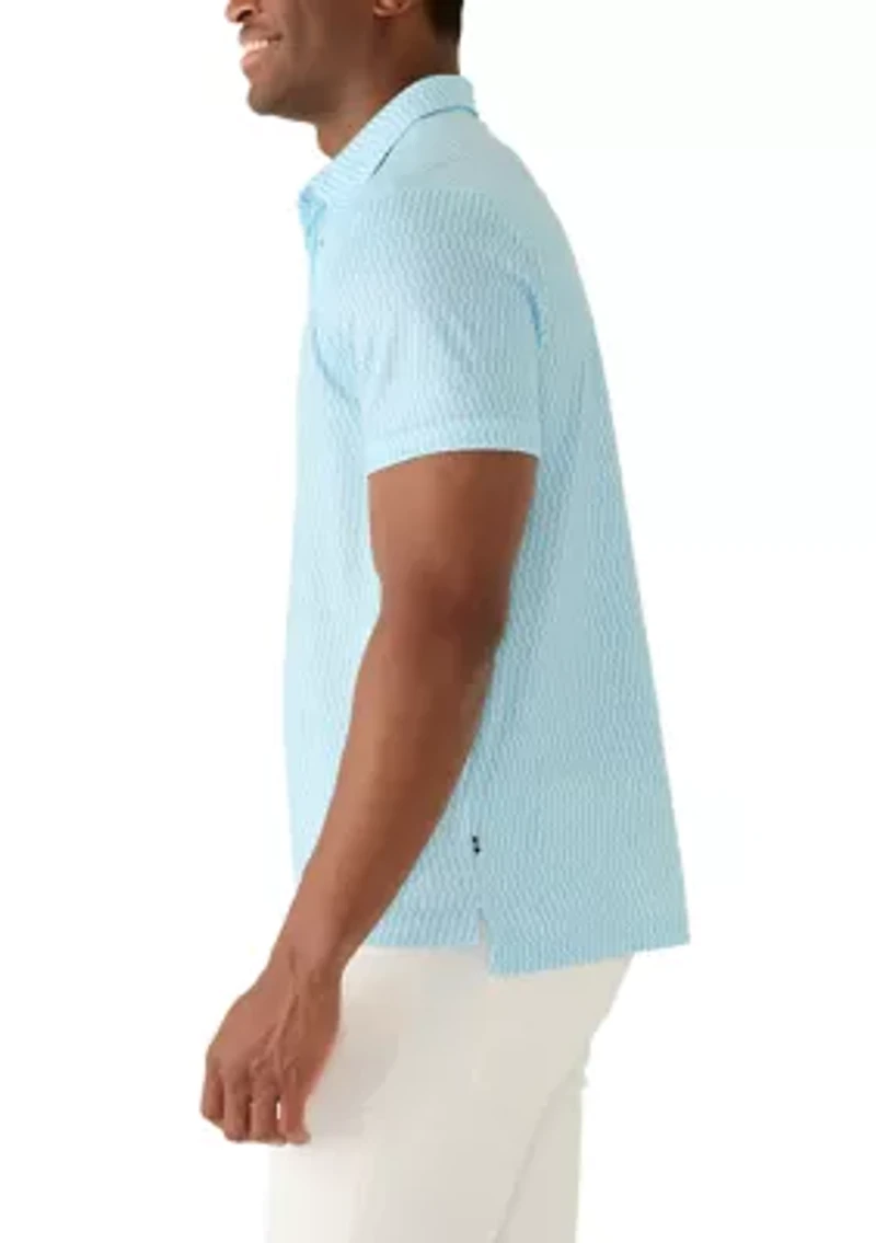 Men's Performance Geo Print Polo Shirt