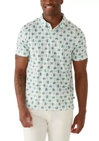 Men's Performance Palm Tree Polo Shirt