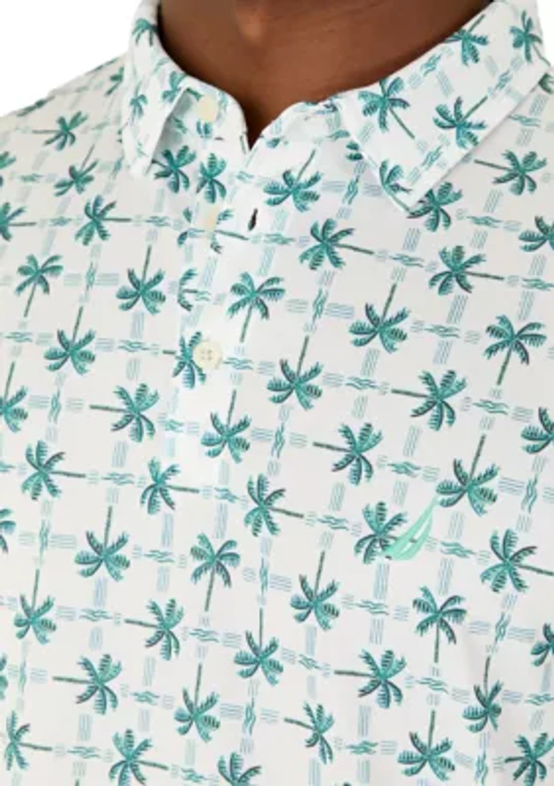 Men's Performance Palm Tree Polo Shirt