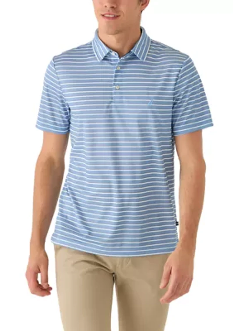 Men's Performance Stripe Polo Shirt