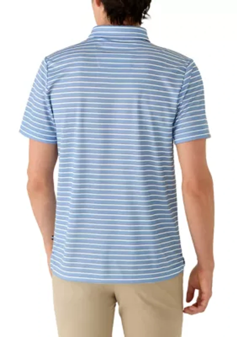 Men's Performance Stripe Polo Shirt