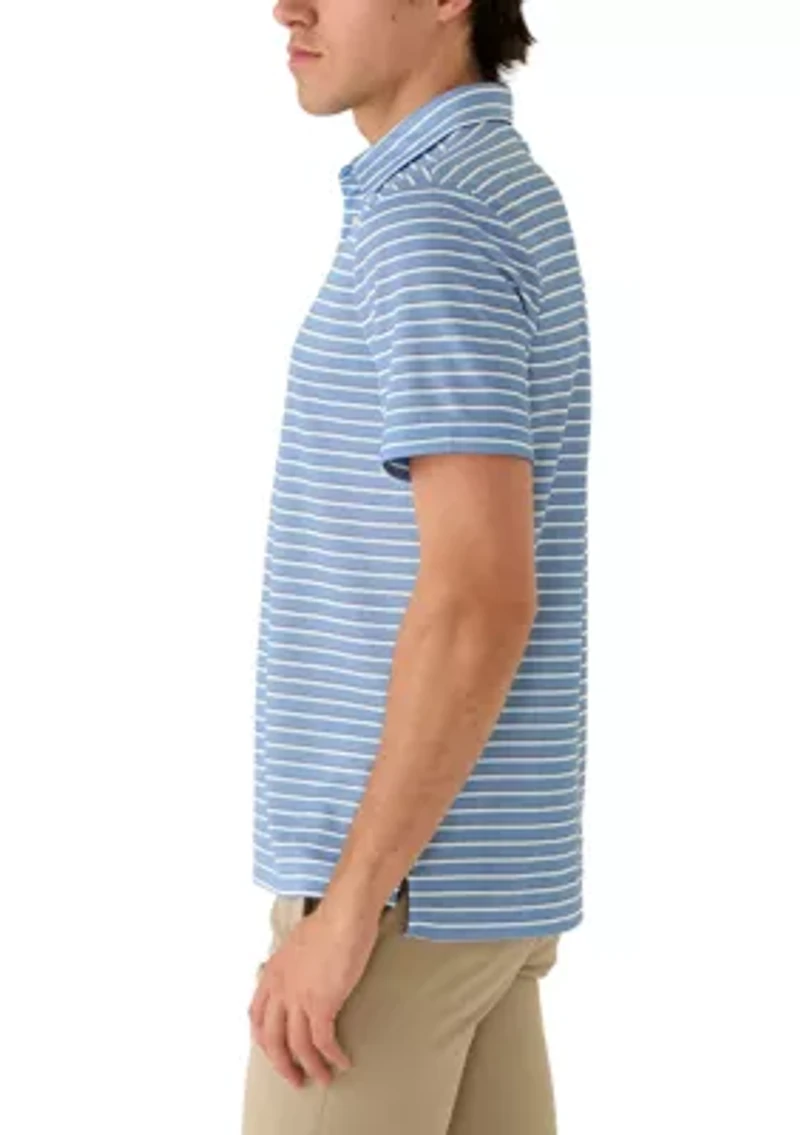Men's Performance Stripe Polo Shirt