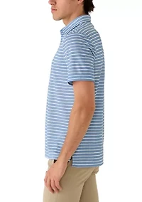 Men's Performance Stripe Polo Shirt